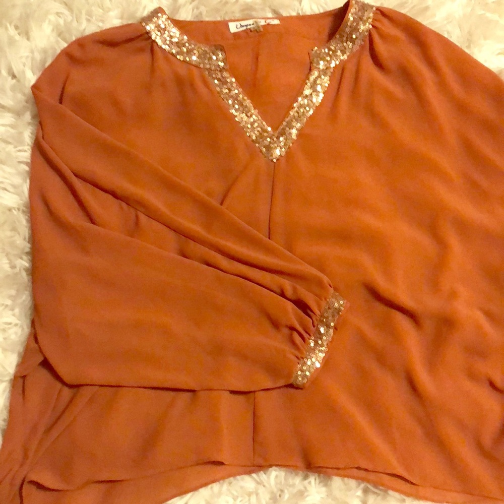 Orange boutique top